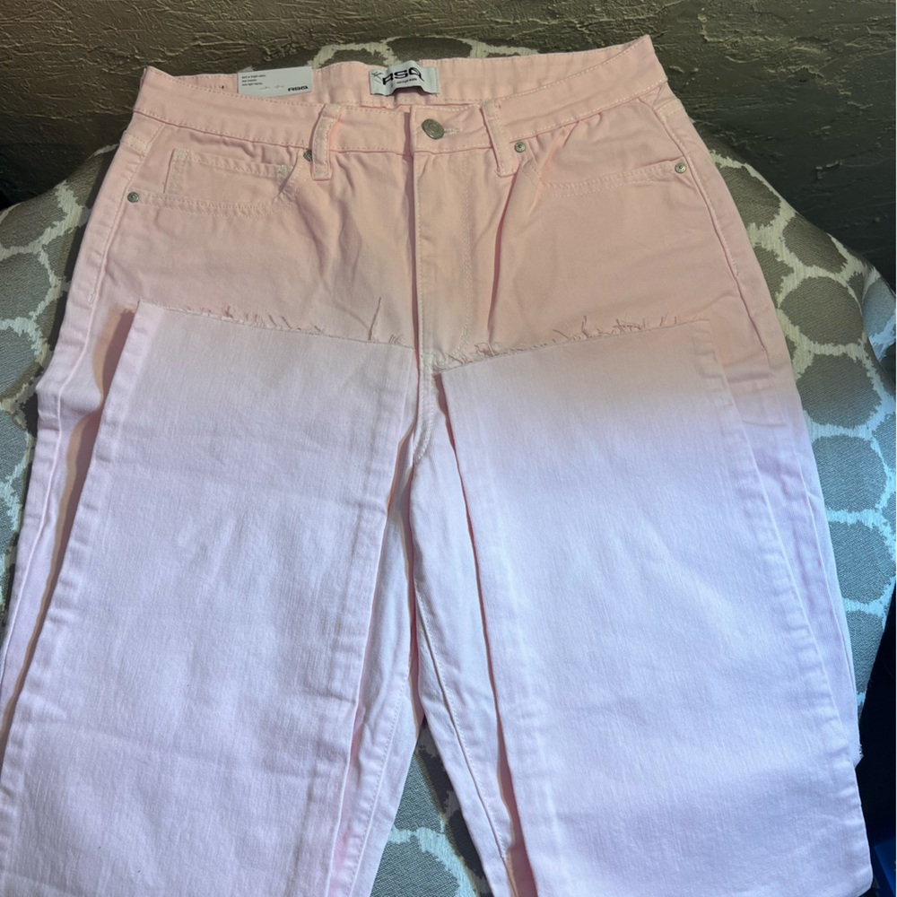 RSQ NWT High Rise Vintage Mom Light Pink Women's Jeans 31 boho summer beach